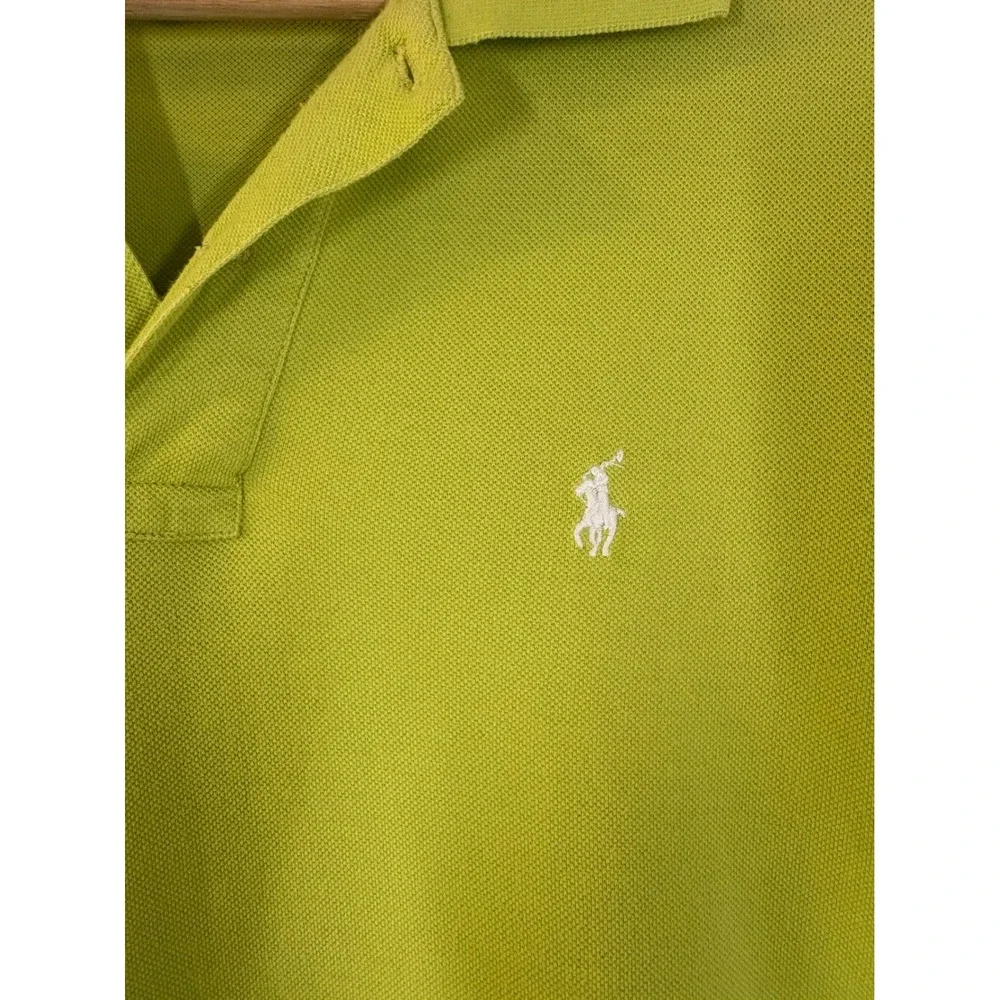 Vintage Y2k 2007 Polo Ralph‎ Lauren Lime Green Shirt S Preppy Casual Pony